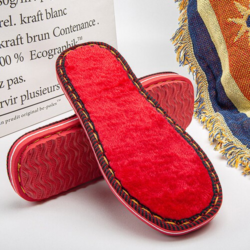 海峡虎棉拖鞋鞋底手工编织毛线拖鞋底防滑耐磨棉鞋底子橡胶毛绒