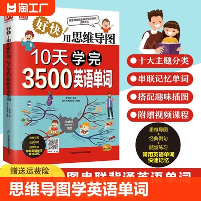 思维导图10天学完3500英语单词