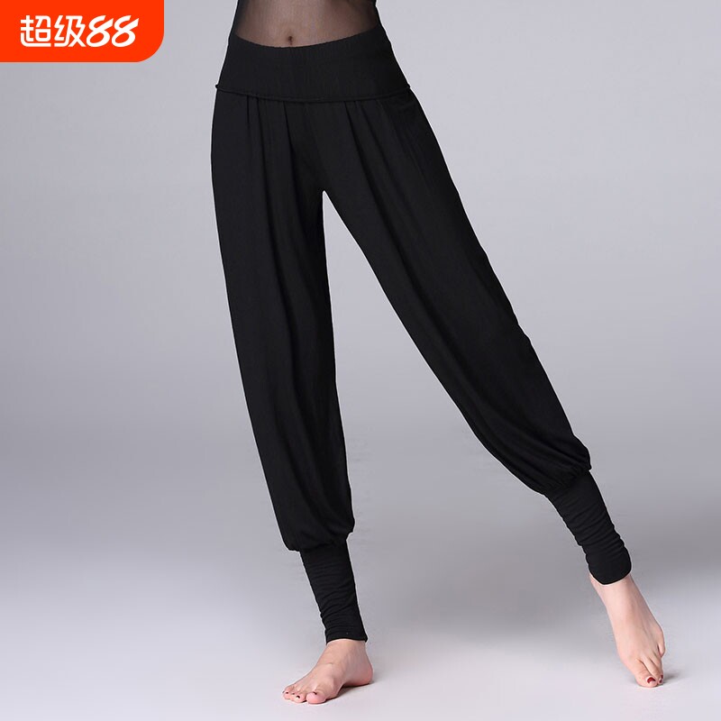 金舞门舞蹈服集训束脚灯笼裤图片