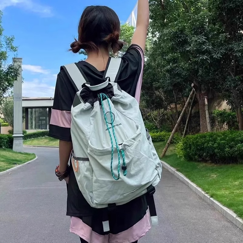 日系背包轻便羽毛球背包户外包网球拍包男女书包运动游泳包双肩包