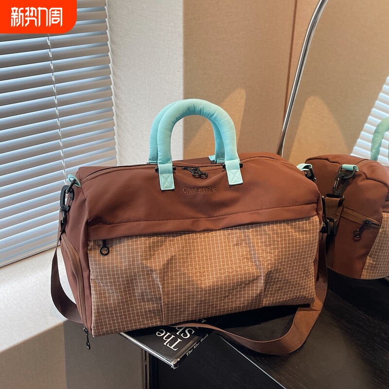 大容量旅行包男女轻便手提斜挎健身包短途出差登机包行李包收纳袋