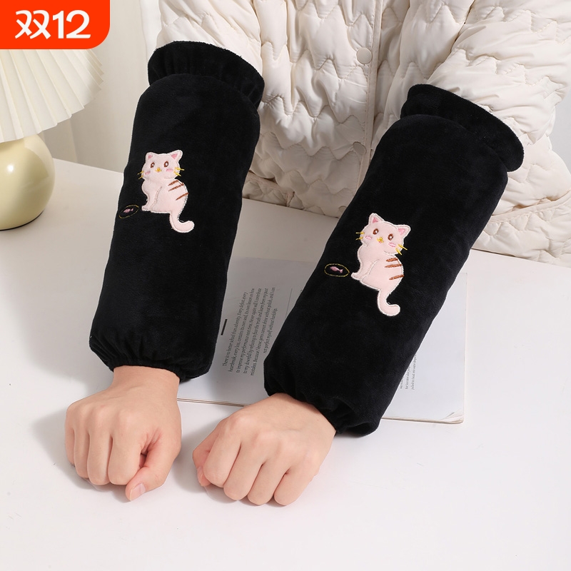 袖套女长款秋冬款成人套袖男女士工作防污防脏羽绒服学生手臂护袖