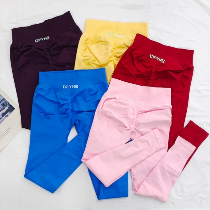欧美DFYNE长裤impact提臀收腹紧身高弹瑜伽蜜桃九分健身外穿运动