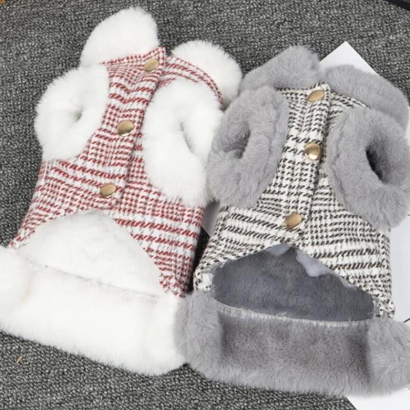 狗狗衣服秋冬装新款加厚保暖马甲比熊泰迪小型犬猫咪宠物服饰批发