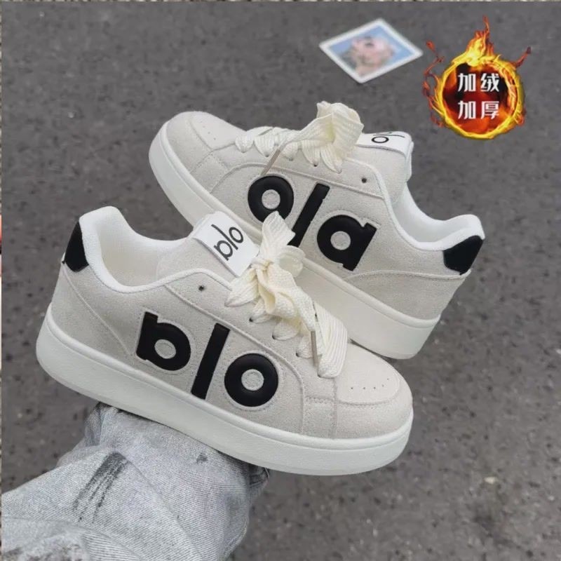 加绒板鞋女鞋子厚底增高复古2025秋冬季新款学生上班日常圆头