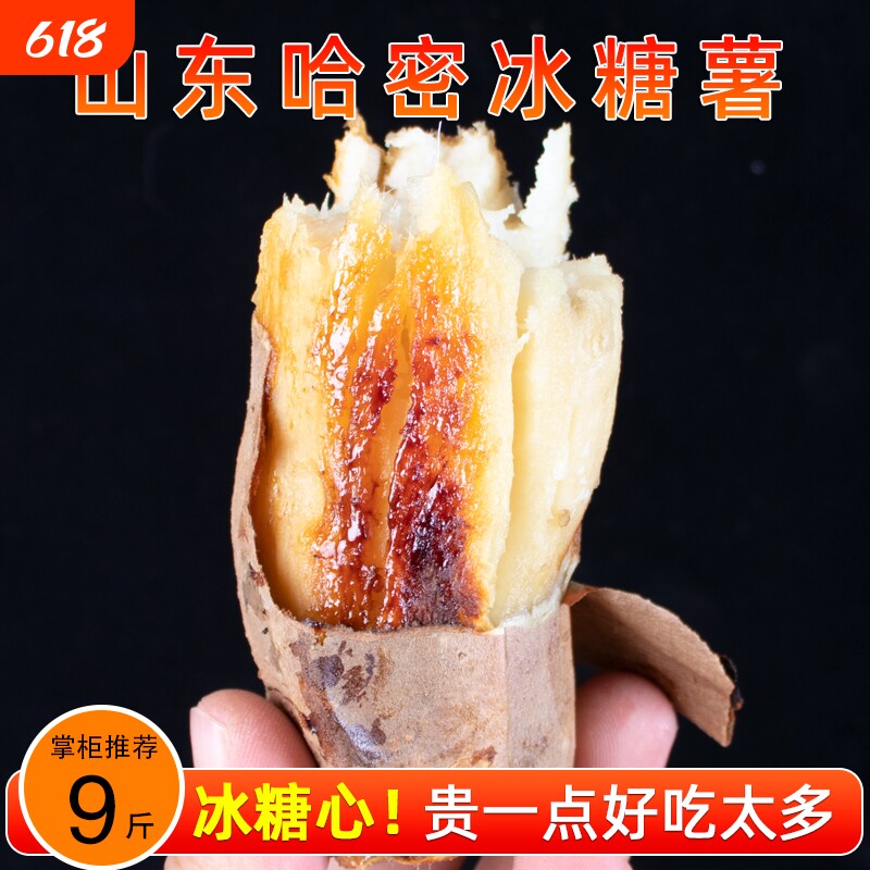 山东哈密冰糖薯新鲜白心蜜薯糖心红薯农家自种沙地番薯地瓜农场
