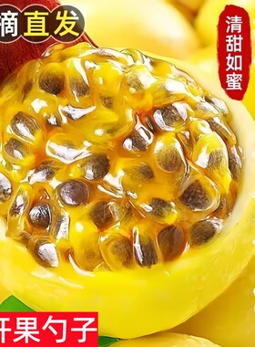 正宗广西黄金百香果钦蜜9号新鲜现摘水果特大果黄色纯甜皱皮原浆