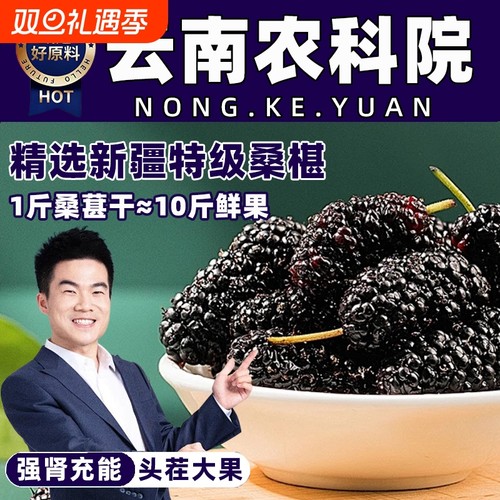 桑葚干官方旗舰店新疆特级2025新货泡水泡茶酒专用即食无添加桑椹