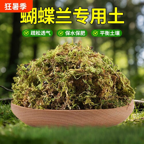 青苔水苔蝴蝶兰专用土兰花营养土干苔藓石斛兰植料盆栽种植土