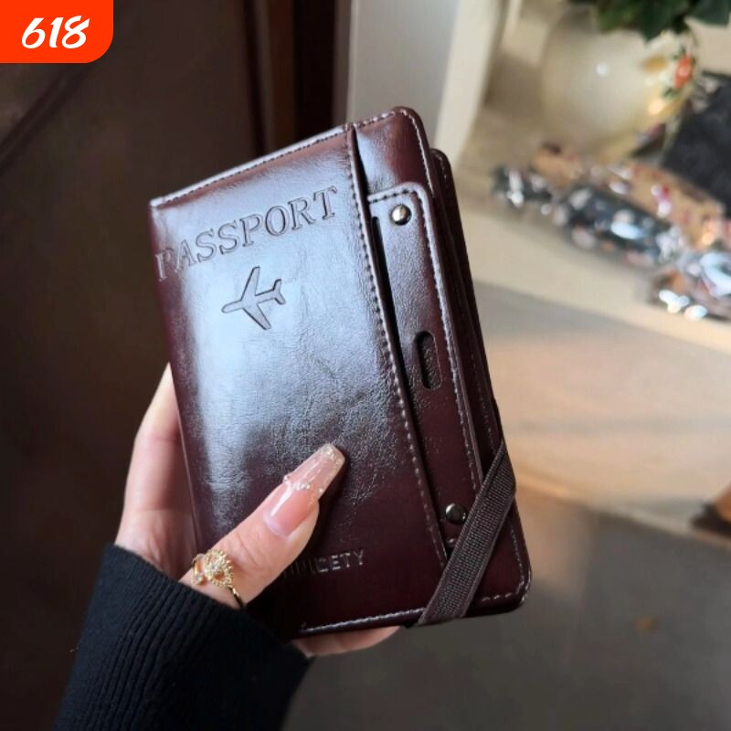 旅行好物多功能护照夹卡包证件收纳包机票夹钱包一体防盗刷证件包