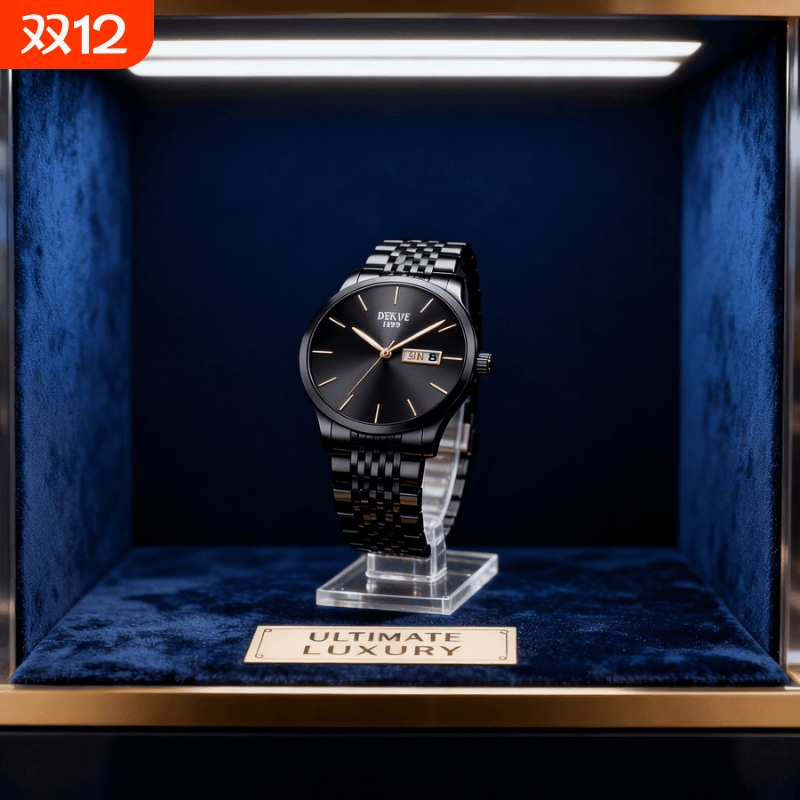 瑞士同款青少年初高中学生手表男款简约潮流全自动机械防水石英表