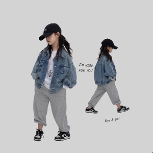 童装女童牛仔衣外套儿童春秋季新款休闲百搭洋气中大童宽松上衣潮