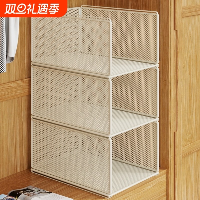 衣柜分层架橱柜内整理架衣帽架收纳架空架利用抽屉抽拉毛衣显示器