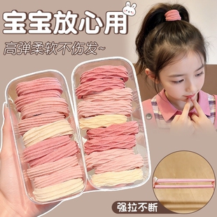 高马尾不塌发绳高弹力耐用橡皮筋女扎头发圈2026新款儿童头绳头饰