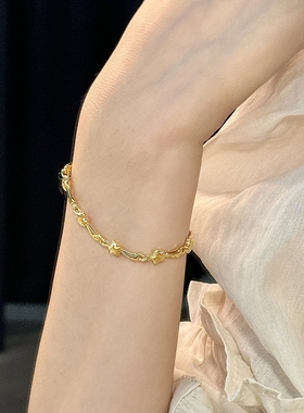 新中式波浪星星手链轻奢高级感复古小众设计气质轻奢时尚百搭手饰