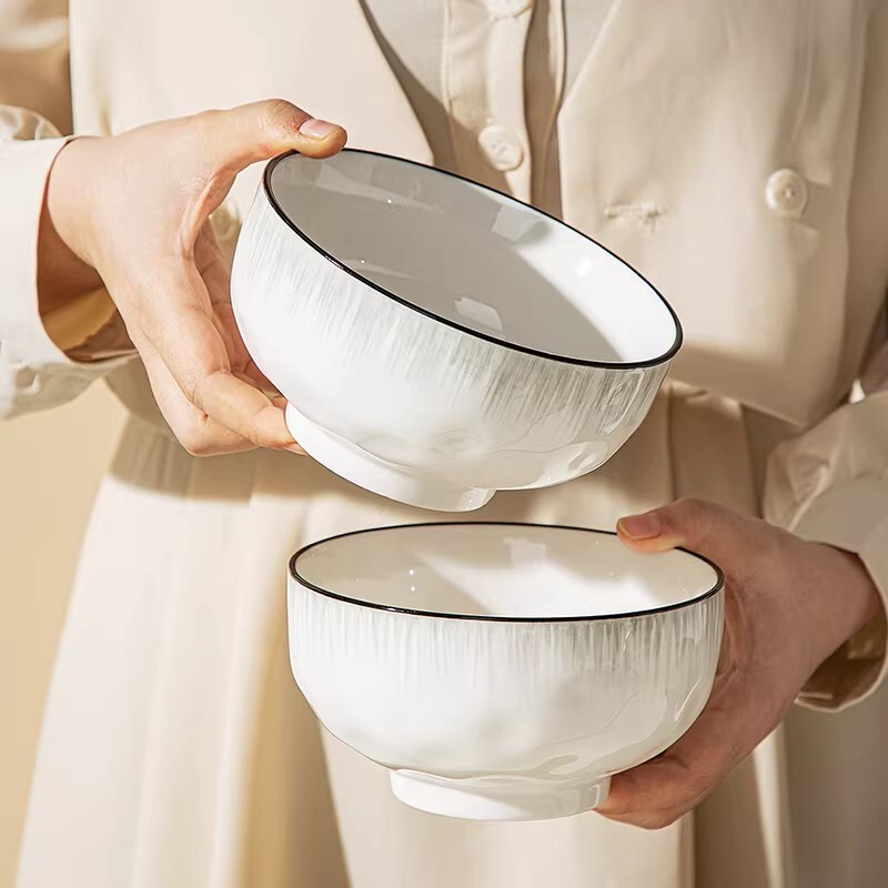 陶瓷汤碗家用2026新款汤盆好看的餐具汤面碗大号饭碗碗碟盘釉下彩