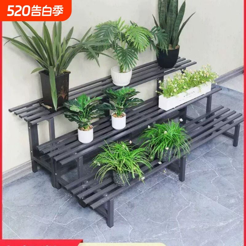 花架阳台不锈钢花架子置物架多肉阶梯落地式植物架客厅庭院花盆架