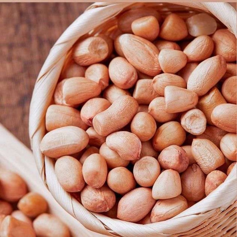 新鲜饱满白沙花生米大白沙新货白皮生花生米农家大粒花生仁