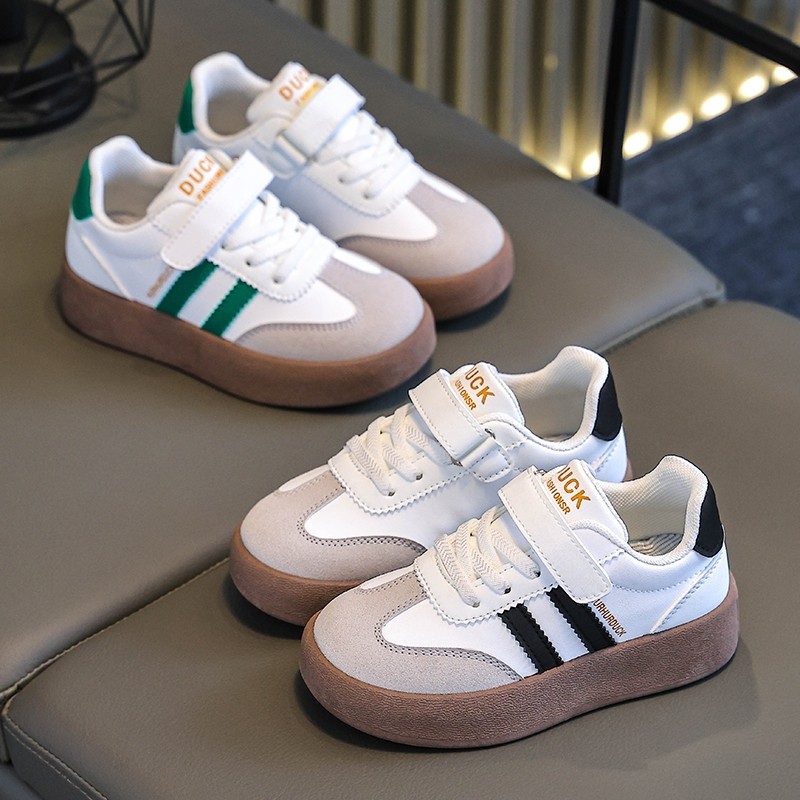 小黄鸭儿童运动鞋女童德训鞋2025春秋新款男童鞋子板鞋学生高帮