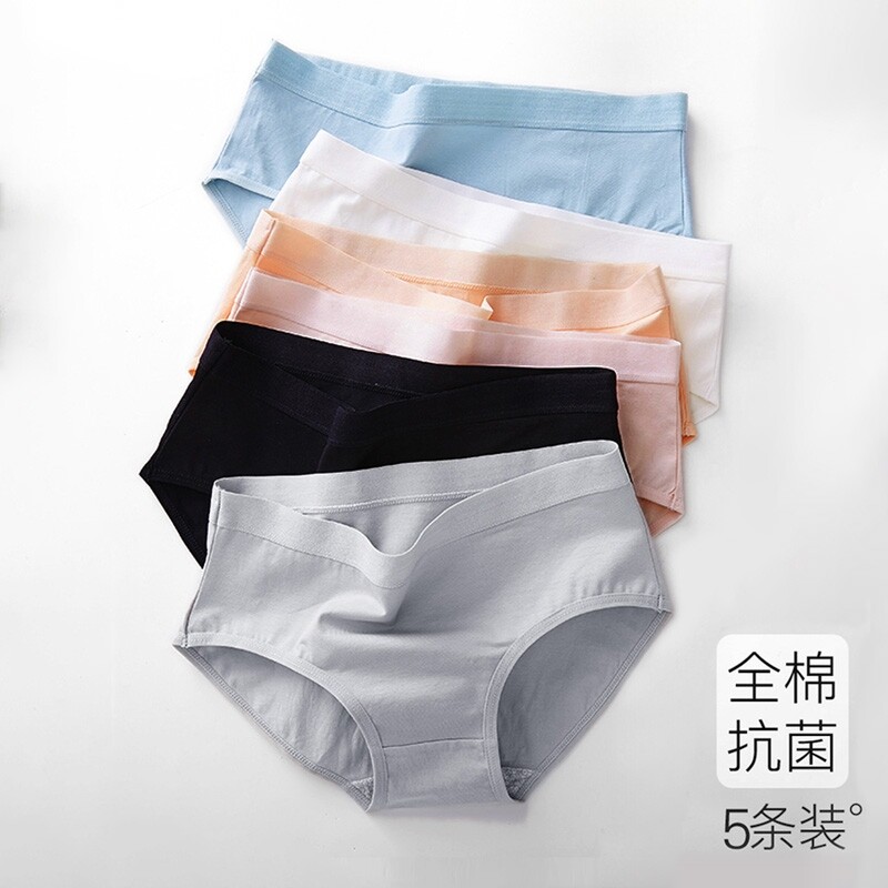 内裤女士纯棉全棉裆夏薄款透气日系少女大码中腰无痕三角一片短裤