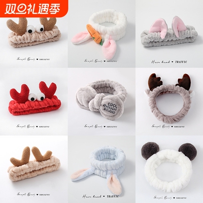 洗脸专用束发带女2025新款发箍网红头箍洗漱发卡可爱头套女款头饰