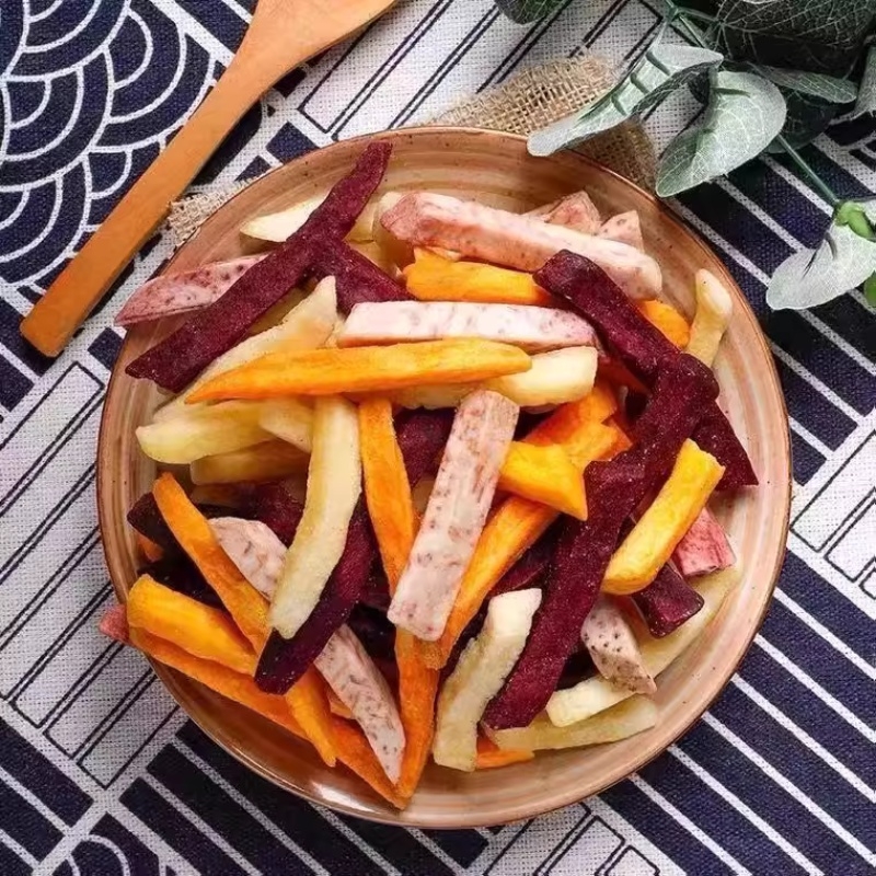 薯条混合蔬果脆红薯条紫薯条土豆香芋条薯条休闲零食