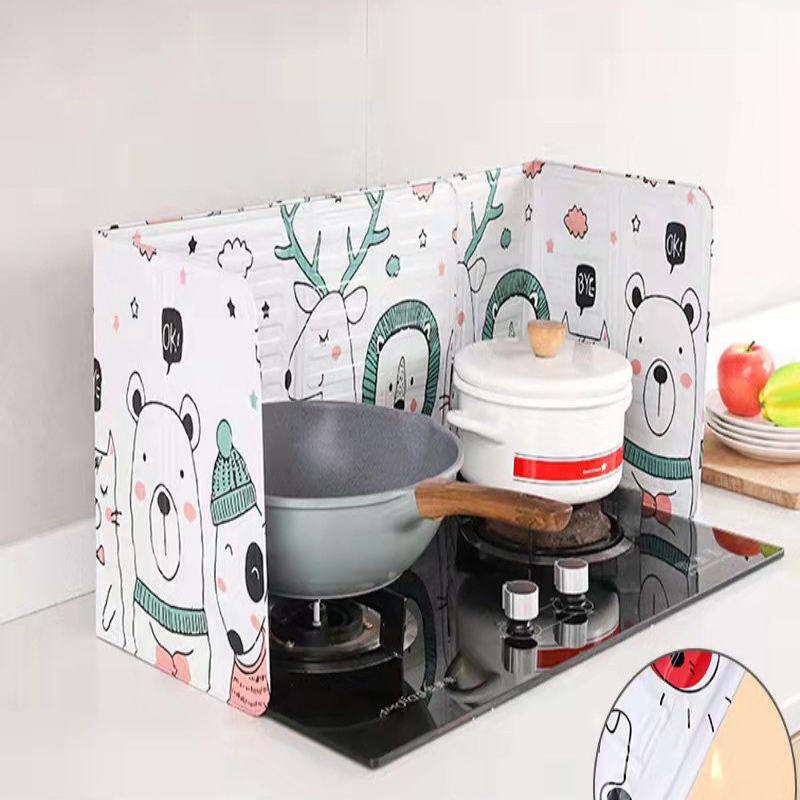 防溅油挡板厨房煤气灶台防火铝箔耐高温炒菜隔热挡油板