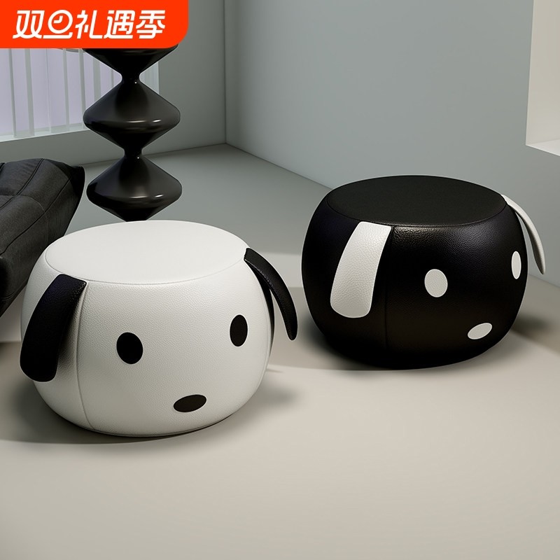 小凳子家用客厅茶几板凳沙发脚凳儿童坐墩可爱软包矮凳门口换鞋凳