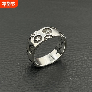 ODEK复古满星戒指男女潮牌五角星cody sanderson风格男士霸气百搭