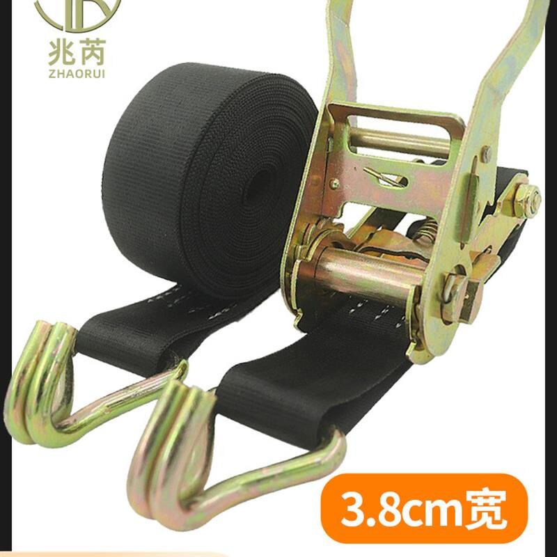 小型卡车绑扎带加厚耐磨高品质固定拉车绳紧绷带通用绑扎黑色平带