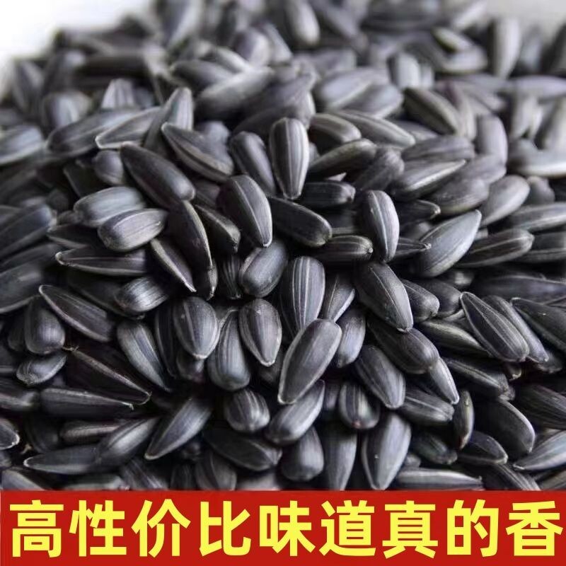 内蒙黑珍珠油葵小瓜子葵花籽原味炒货葵花子奶油味散装新鲜五香味