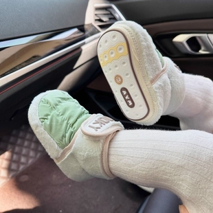 男女宝宝加绒保暖6到12个月0 9棉学步软底外出不掉 秋冬季 婴儿鞋