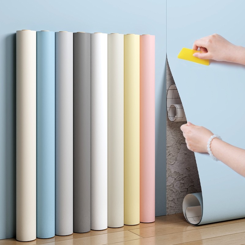 墙纸自粘防水防潮宿舍家用墙面壁纸卧室墙贴翻新无甲醛墙壁贴纸厚