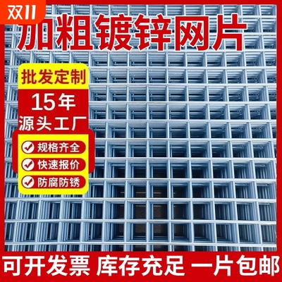 镀锌铁丝网电焊网片建筑网格养殖隔离网加粗狗笼子钢丝围栏防护网