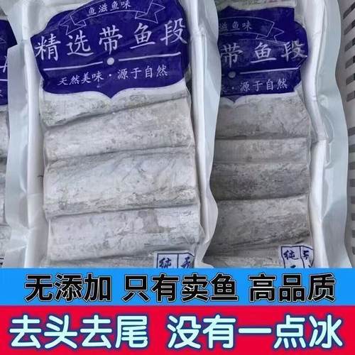 新鲜冷冻带鱼段去头去尾带鱼东海小眼油带无冰无水海鲜水产批发