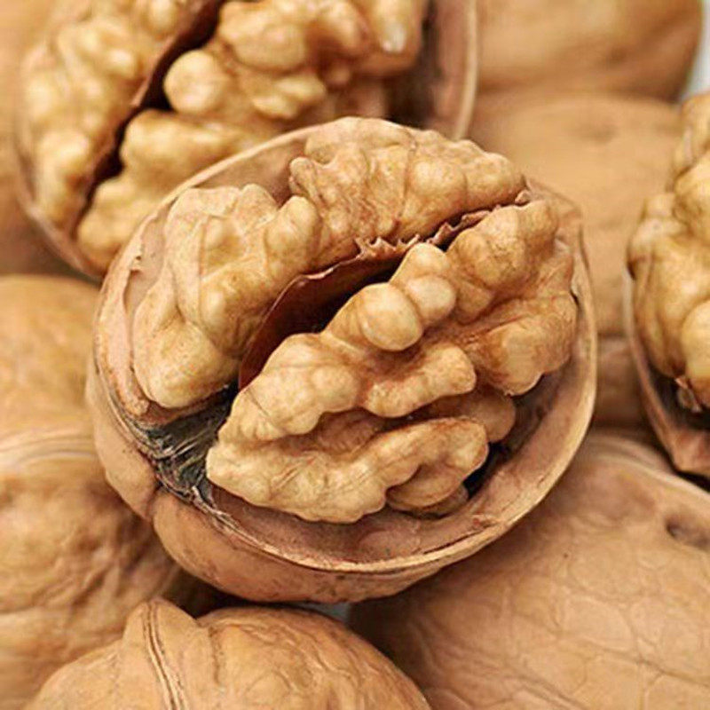 新货烤核桃正宗熟原味无添加薄皮仁新鲜纸皮零食干坚果大核桃营养图片