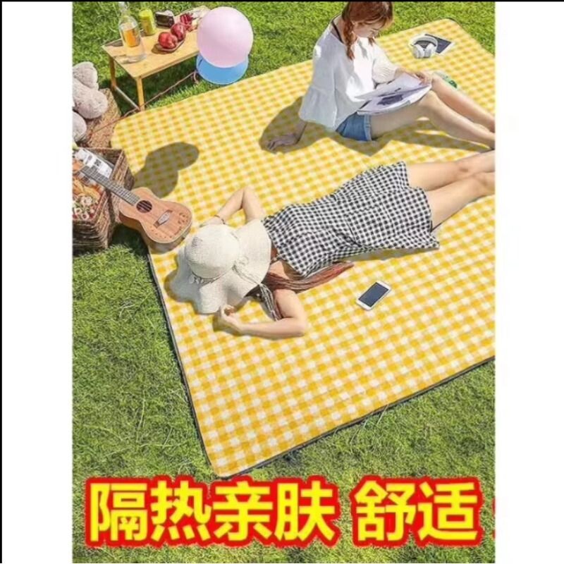 野餐垫户外防水防潮垫加厚无纺布可折叠春游野炊沙滩露营垫野餐