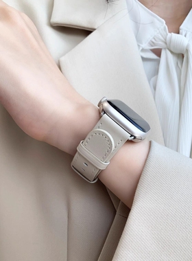 【官网同款】适用小米手环9Pro表带真皮质8Pro女生高级感手腕带红米watch4/5运动vivowatchgt智能华为fit3男