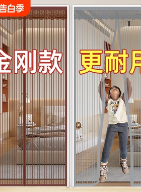 防蚊门帘魔术贴夏季磁性纱门窗家用隔断帘自吸蚊帐免打孔2025新款