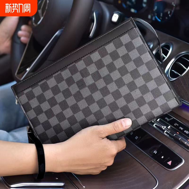 男包手拿包男士高端商务休闲手包大容量男款夹包跨境爆款手提提包