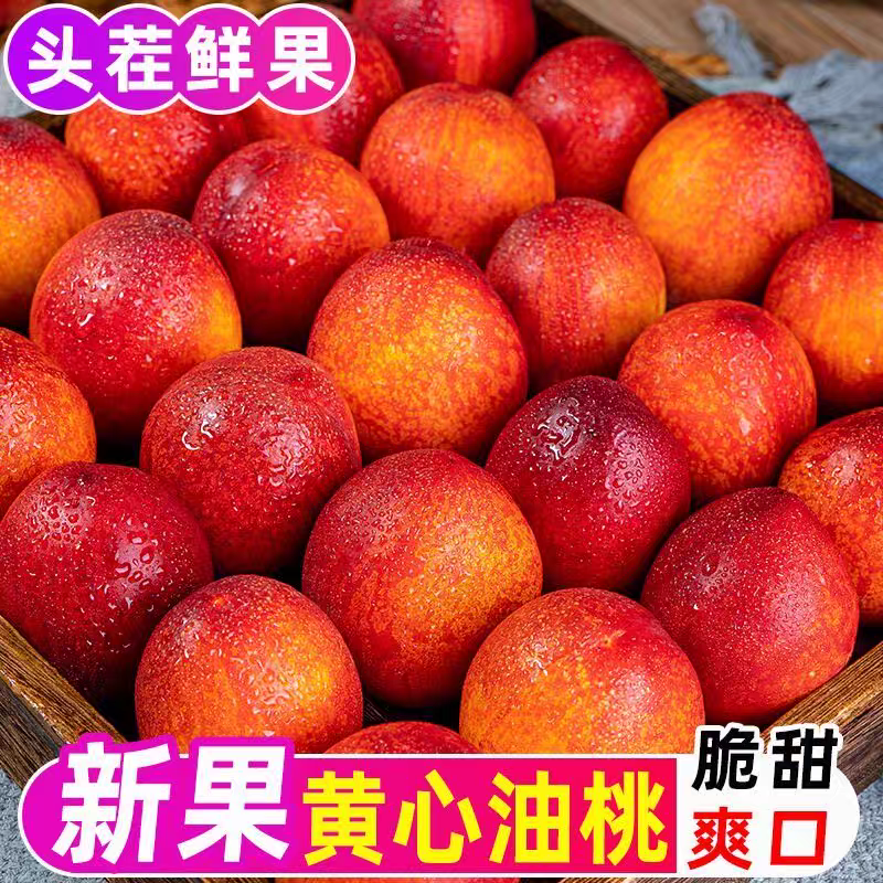 黄心油桃新鲜水果应季大桃子当季油桃孕妇蜜脆桃整箱3斤5斤现摘
