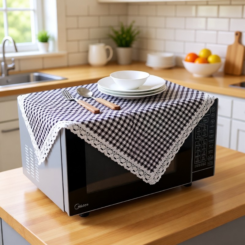 盖锅罩盖布锅具防尘罩家电防尘罩大号大方巾家用随圆形饭锅遮盖巾