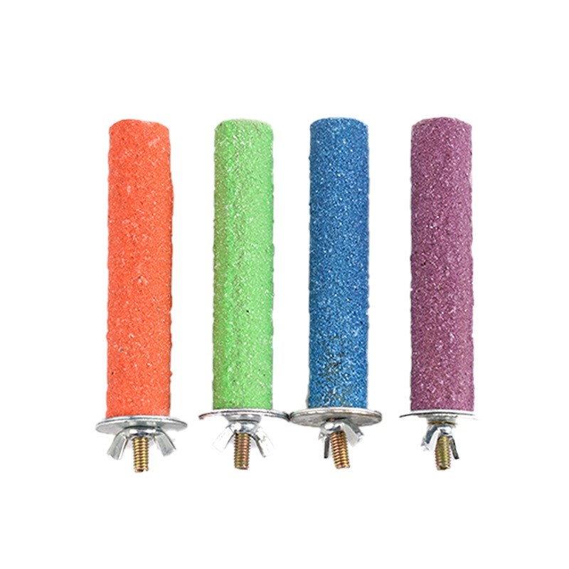 鹦鹉站杆鸟笼配件磨砂棒鸟用磨爪棒鹦鹉站杆鸟用磨爪棒松鼠磨嘴棒