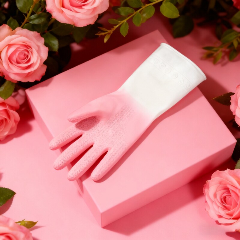 女士干活专用手套家务厨房洗碗橡胶乳胶耐用洗衣服防水塑胶皮刷碗