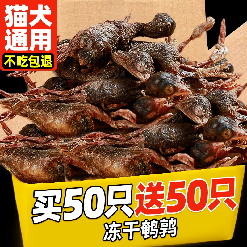 鹌鹑冻干猫咪零食冻干鹌鹑猫含卵磷脂磨牙棒营养发腮补钙狗狗零食