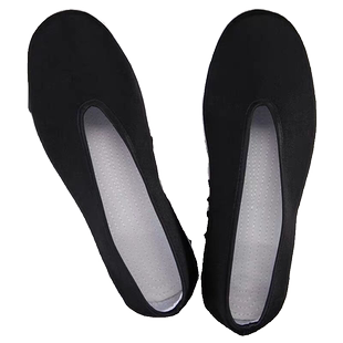 老北京圆口布鞋软底防滑中老年传统太极老头透气耐磨鞋不累脚圆头