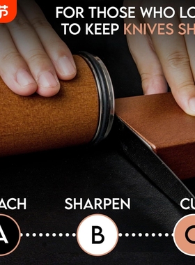 Rolling Knife sharpener可调Horl钨钢磁吸滚动磨刀石滚筒磨刀器