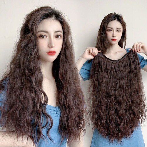 假发女U型长卷发网红泡