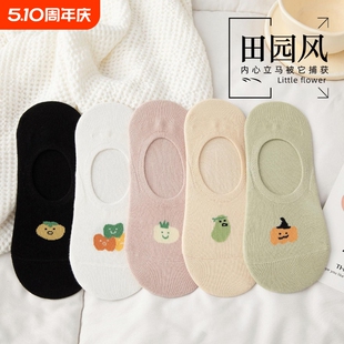 日系袜子船袜女浅口隐形袜薄款防滑不掉跟