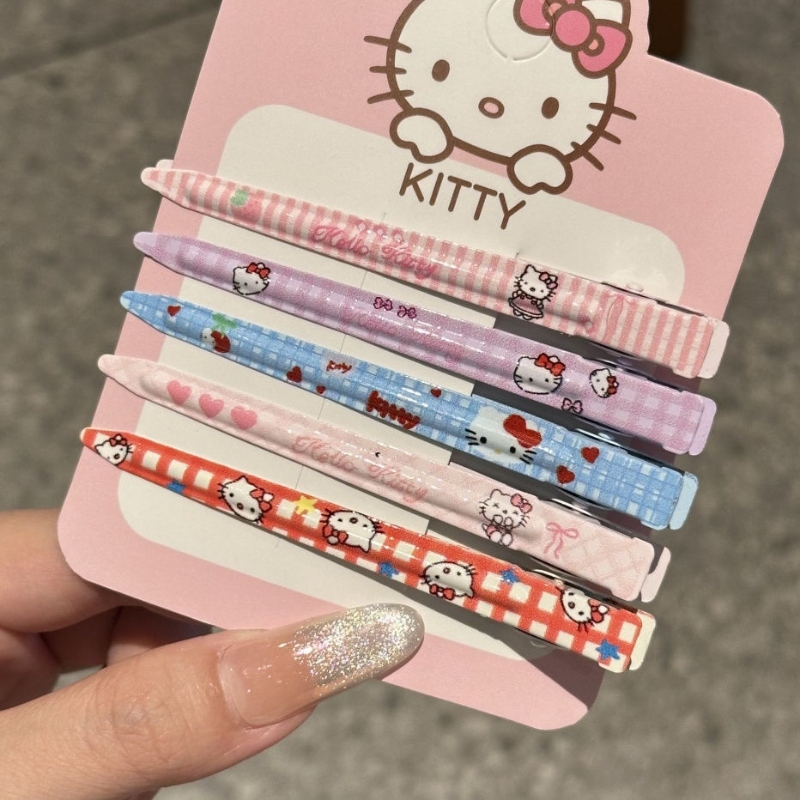 Kitty发夹一字发卡萌趣卡通头饰可爱少女心蓬松刘海碎发神器kt猫